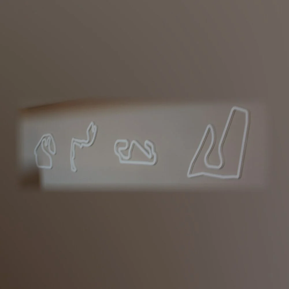 Trazados de circuitos para la pared