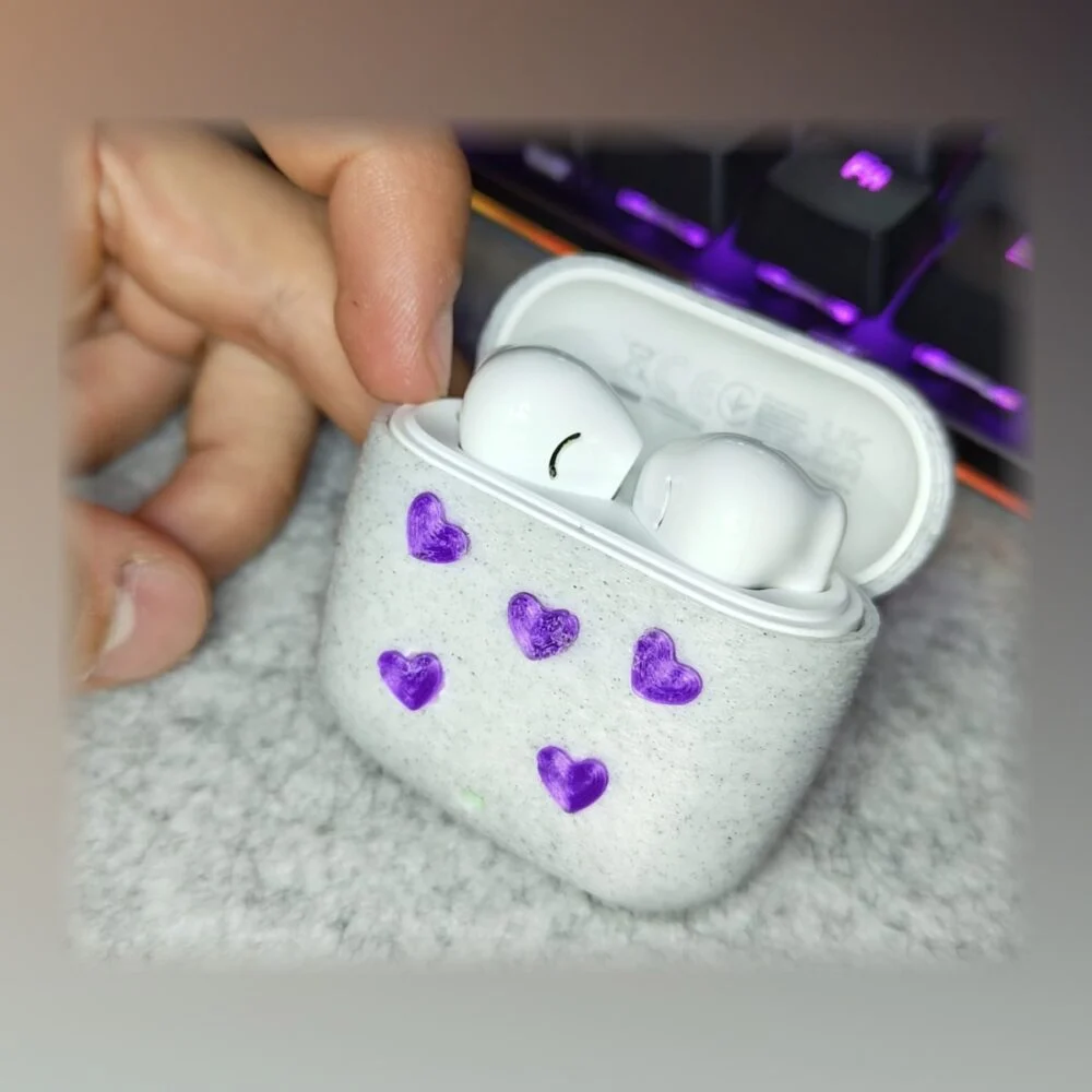Funda de auriculares pintada a mano