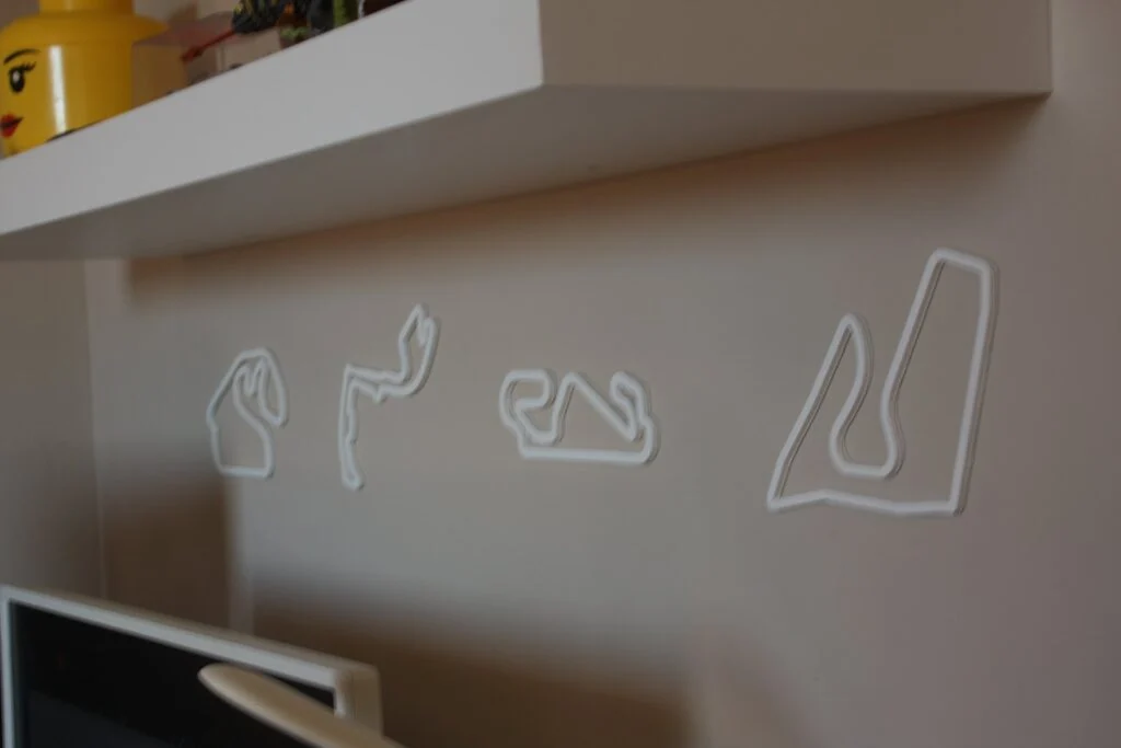 Trazados de circuitos para la pared